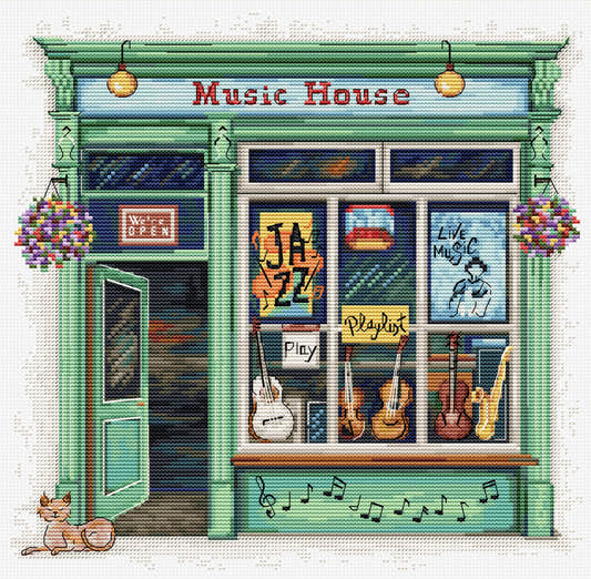 Cross Stitch Kit Luca-S - Music House, B1440