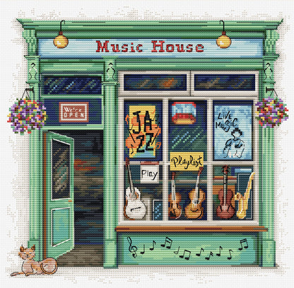 Kit punto croce Luca-S - Music House, B1440