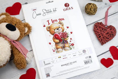 Kit punto croce Luca-S - Bouquet d'amore, B1441 