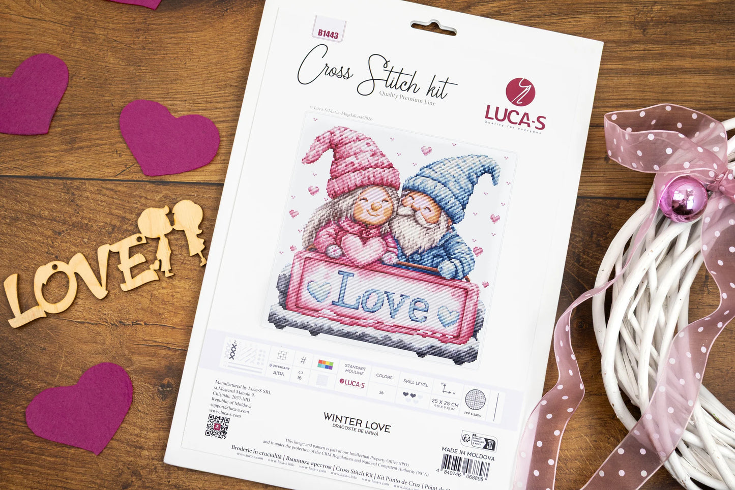 Kit punto croce Luca-S - Amore invernale, B1443