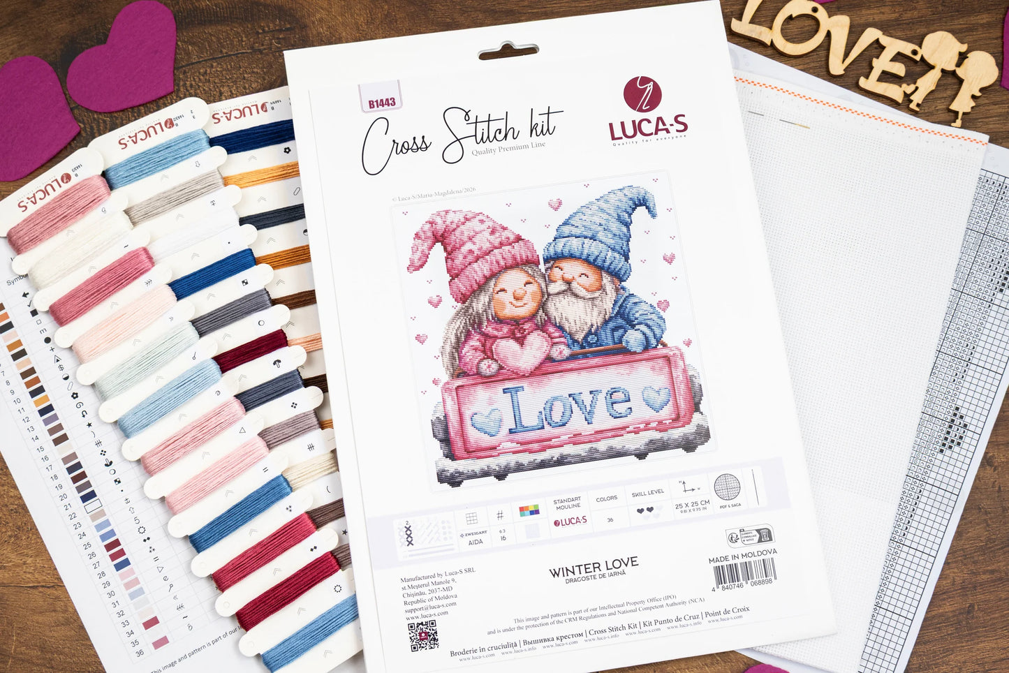 Kit punto croce Luca-S - Amore invernale, B1443