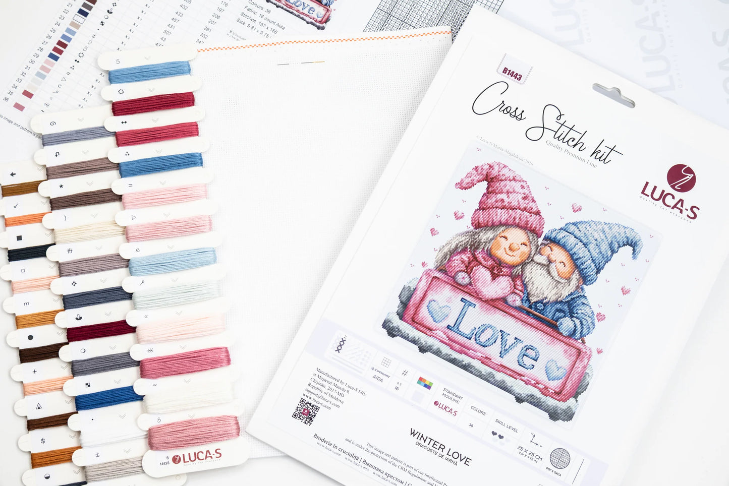 Kit punto croce Luca-S - Amore invernale, B1443