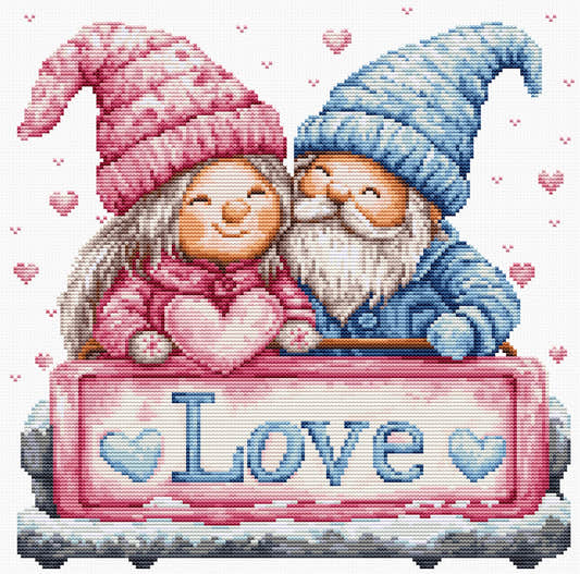 Kit punto croce Luca-S - Amore invernale, B1443