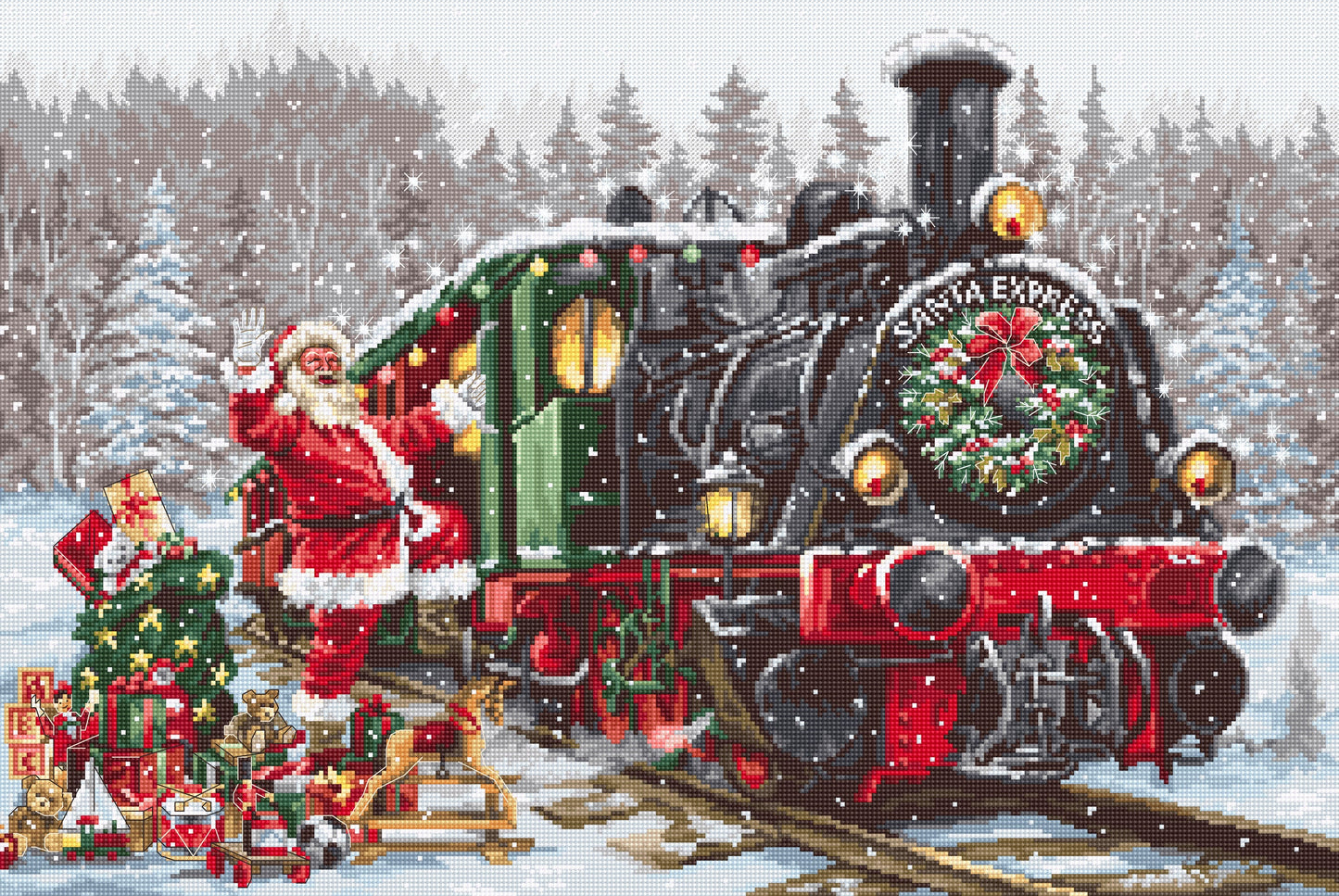 Cross Stitch Kit Luca-S - Santa`s Express, B2397