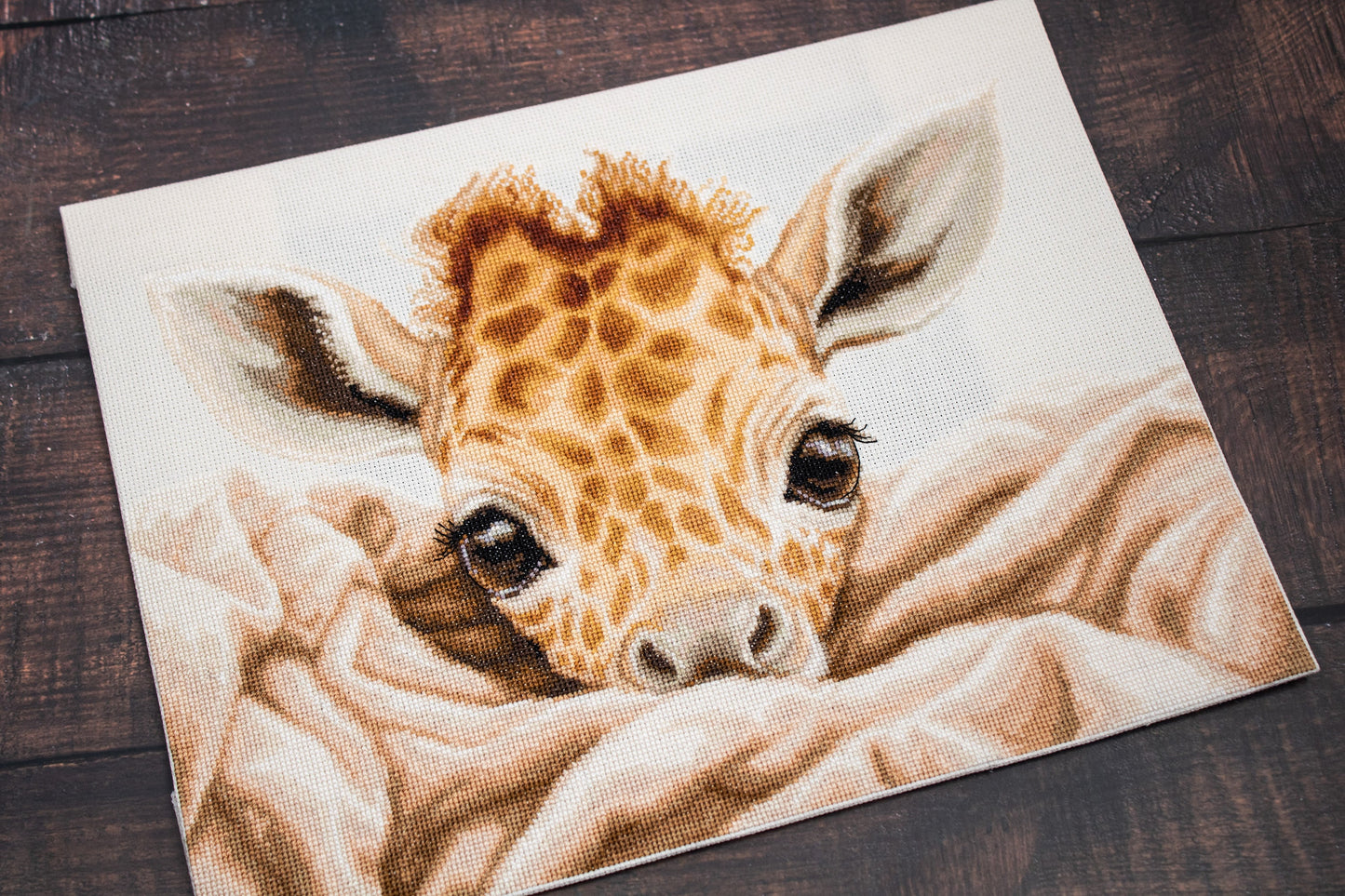 Cross Stitch Kit Luca-S - The Baby Giraffe, B2425