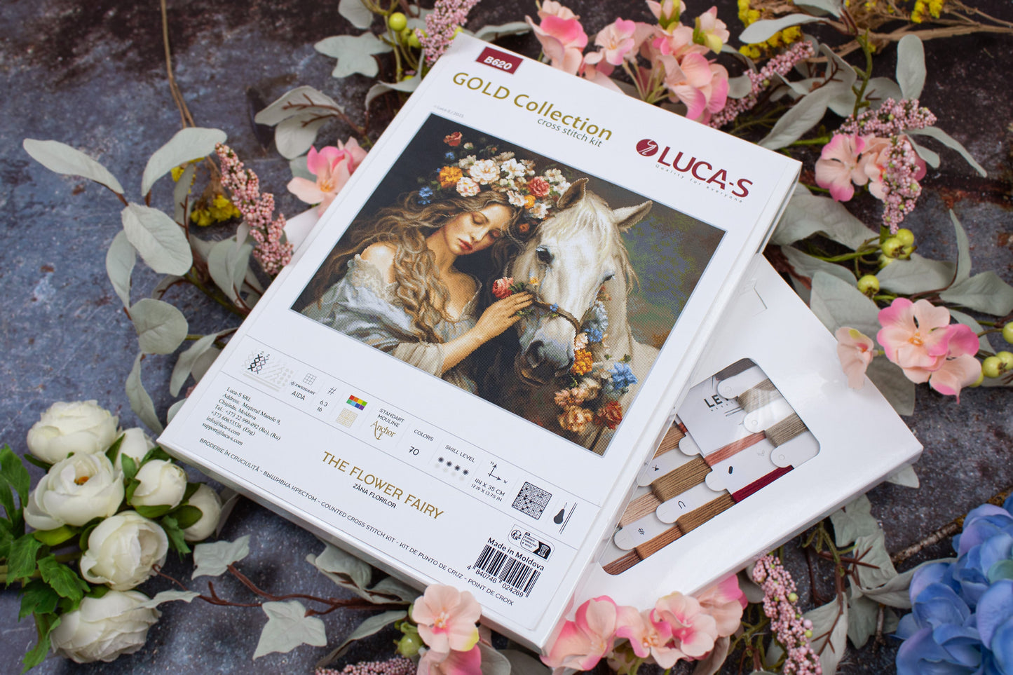 Cross Stitch Kit Luca-S GOLD - The Flower Fairy, B620