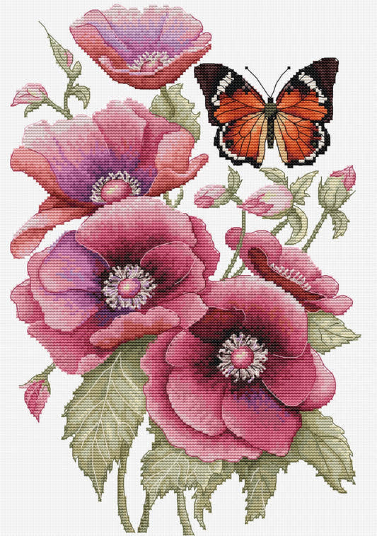 Kit Punto Croce Luca-S - Il Profumo degli Anemoni, B7037