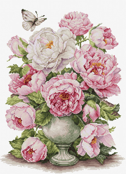 Kit Punto Croce Luca-S - Il Romanzo delle Rose, B7040