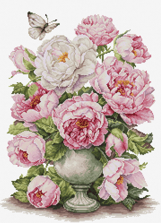 Cross Stitch Kit Luca-S - The Romance of Roses, B7040