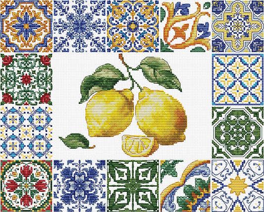 Kit punto croce Luca-S - Essenza di limone del Mediterraneo, B7049 