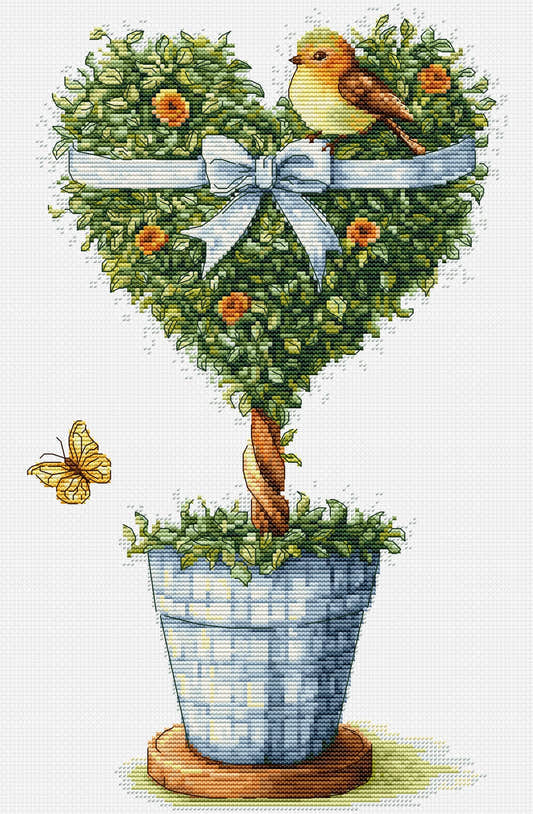 Kit punto croce Luca-S - L'albero dell'amore, B7051