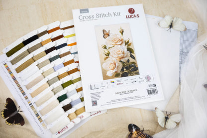 Kit punto croce Luca-S - Il profumo delle rose, B7056