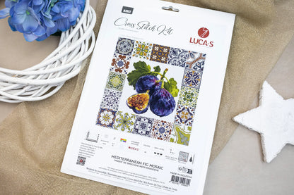 Kit punto croce Luca-S - Mosaico di fichi mediterranei, B7057 
