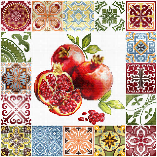 Kit punto croce Luca-S - Mosaico Cuore del Melograno, B7058 