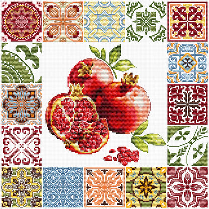 Kit punto croce Luca-S - Mosaico Cuore del Melograno, B7058 