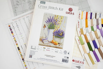 B7063 Kit punto croce Luca-S –  Profumo di lavanda
