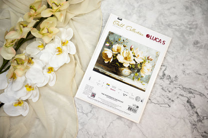 Kit Punto Croce Luca-S GOLD - Le Magnolie Misteriose, B707