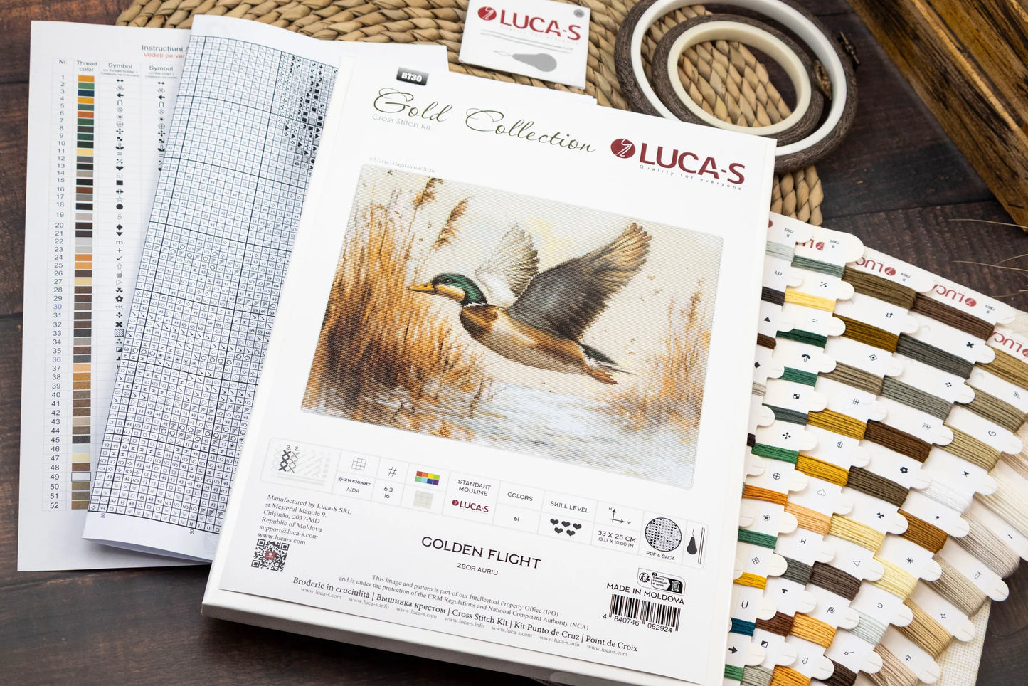 Petit Point Kit Luca-S GOLD - Golden Flight, G730