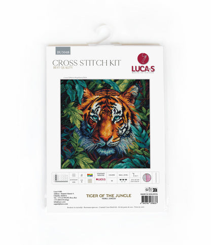 Kit punto croce Luca-S - Tigre della giungla, BU5048