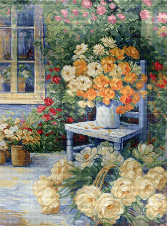 Cross Stitch Kit Luca-S - Garden Corner, BU5056