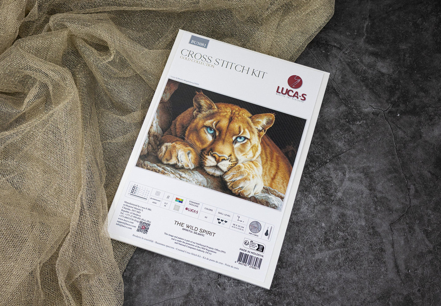 Cross Stitch Kit Luca-S GOLD - The Wild Spirit, BU5081