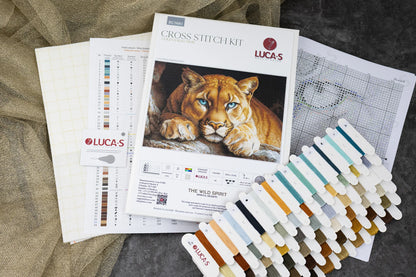 Kit punto croce Luca-S GOLD - Lo spirito selvaggio, BU5081 
