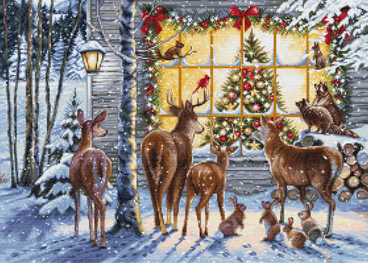 Cross Stitch Kit Luca-S GOLD - Nosy Neighbours, BU5086