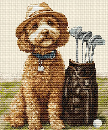 Kit de broderie au point de croix Luca-S – Le maître golfeur, BU5090