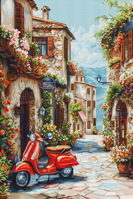 Cross Stitch Kit Luca-S - Italy in the Perfume of Flowers, BU5095