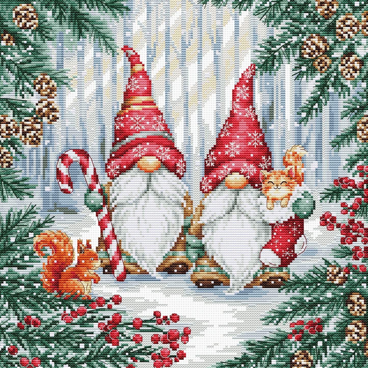 Cross Stitch Kit Luca-S - Forest Friends, BU5096