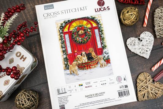 Kit punto croce Luca-S - Consegna di Babbo Natale, BU5102