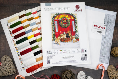 Kit punto croce Luca-S - Consegna di Babbo Natale, BU5102