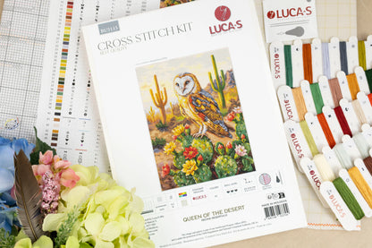 1. Kit Luca-S BU5115 Regina del Deserto con materiali per ricamo