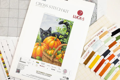 Kit Luca-S BU5116 Fascino d’Ottobre con materiali per ricamo