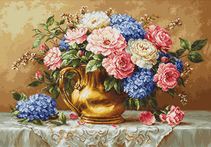 Kit Petit Point Luca-S GOLD - Golden Bloom, G723