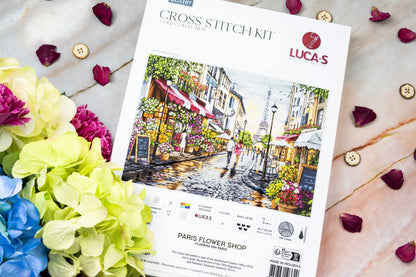 Paris Flower Shop BU5107 | Romantic Paris Scene