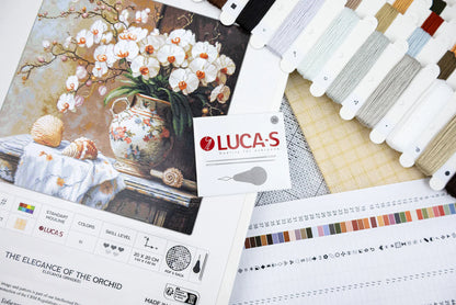 Kit Petit Point Luca-S GOLD - L'eleganza dell'Orchidea, G714