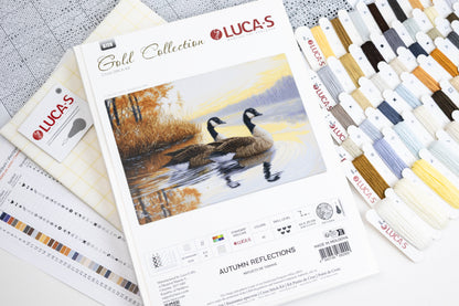 Kit de broderie au point Luca-S GOLD G728 - Reflets d'automne