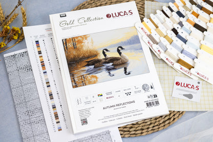Kit de broderie au point Luca-S GOLD G728 - Reflets d'automne