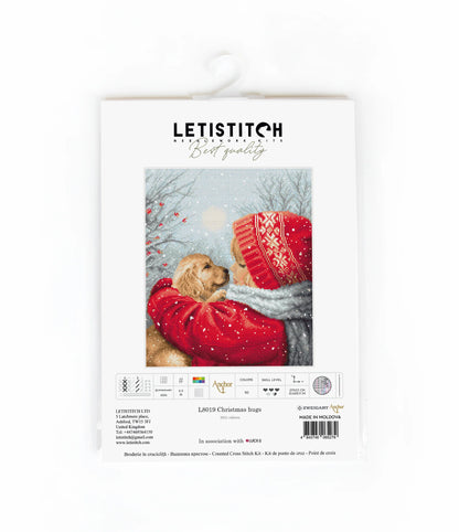 L8019 Kit punto croce Letistitch –  Abbracci di Natale