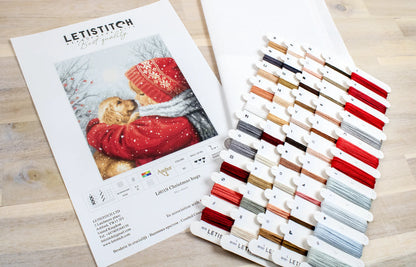 L8019 Kit punto croce Letistitch –  Abbracci di Natale