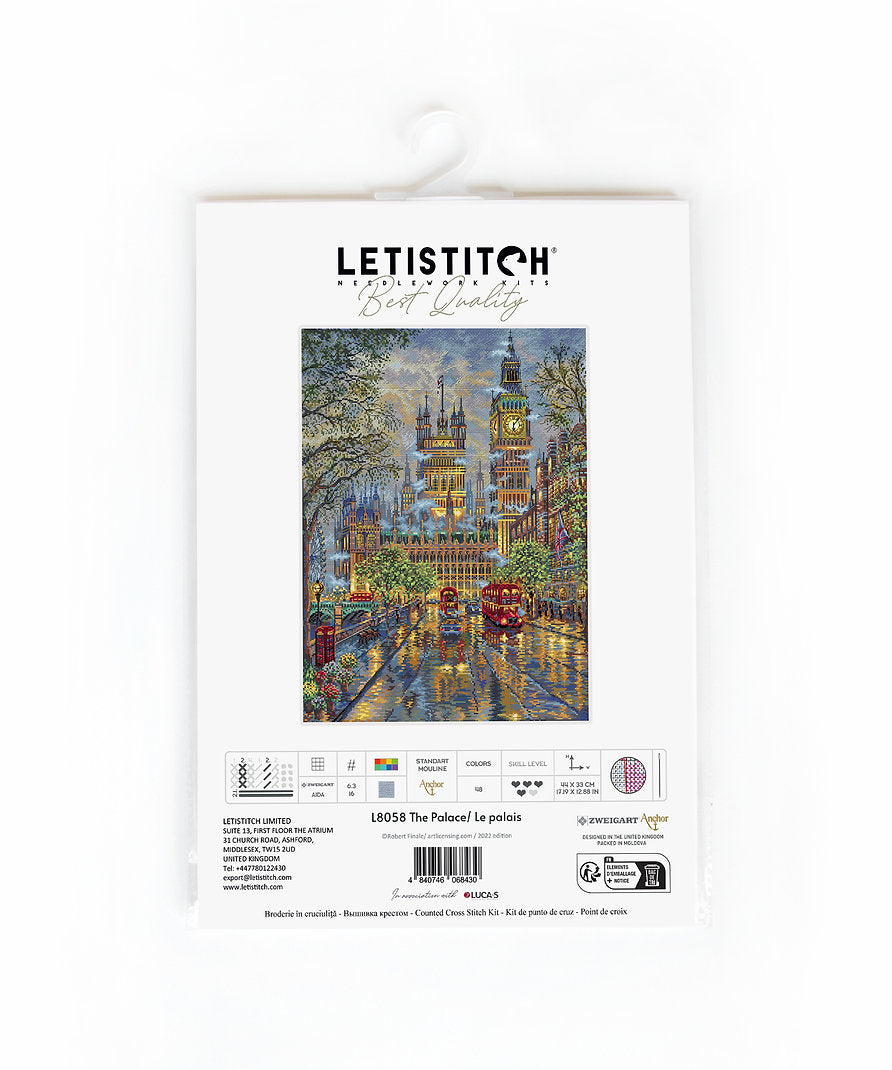 Cross Stitch Kit LetiStitch - L8058 The Palace / Le palais