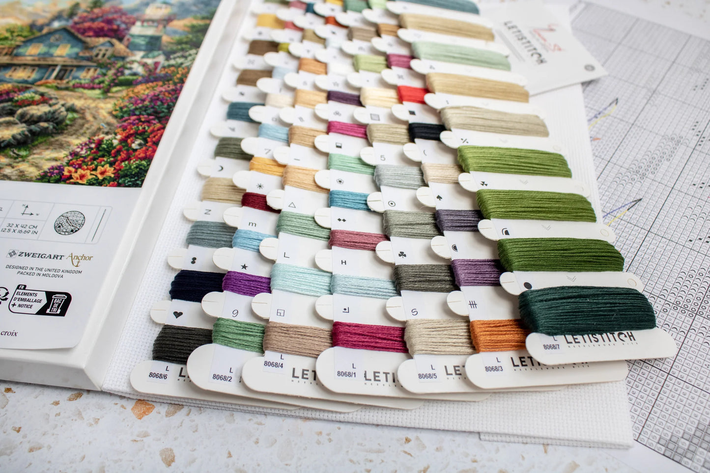 L8068 Kit punto croce Letistitch –  Alba in riva al mare