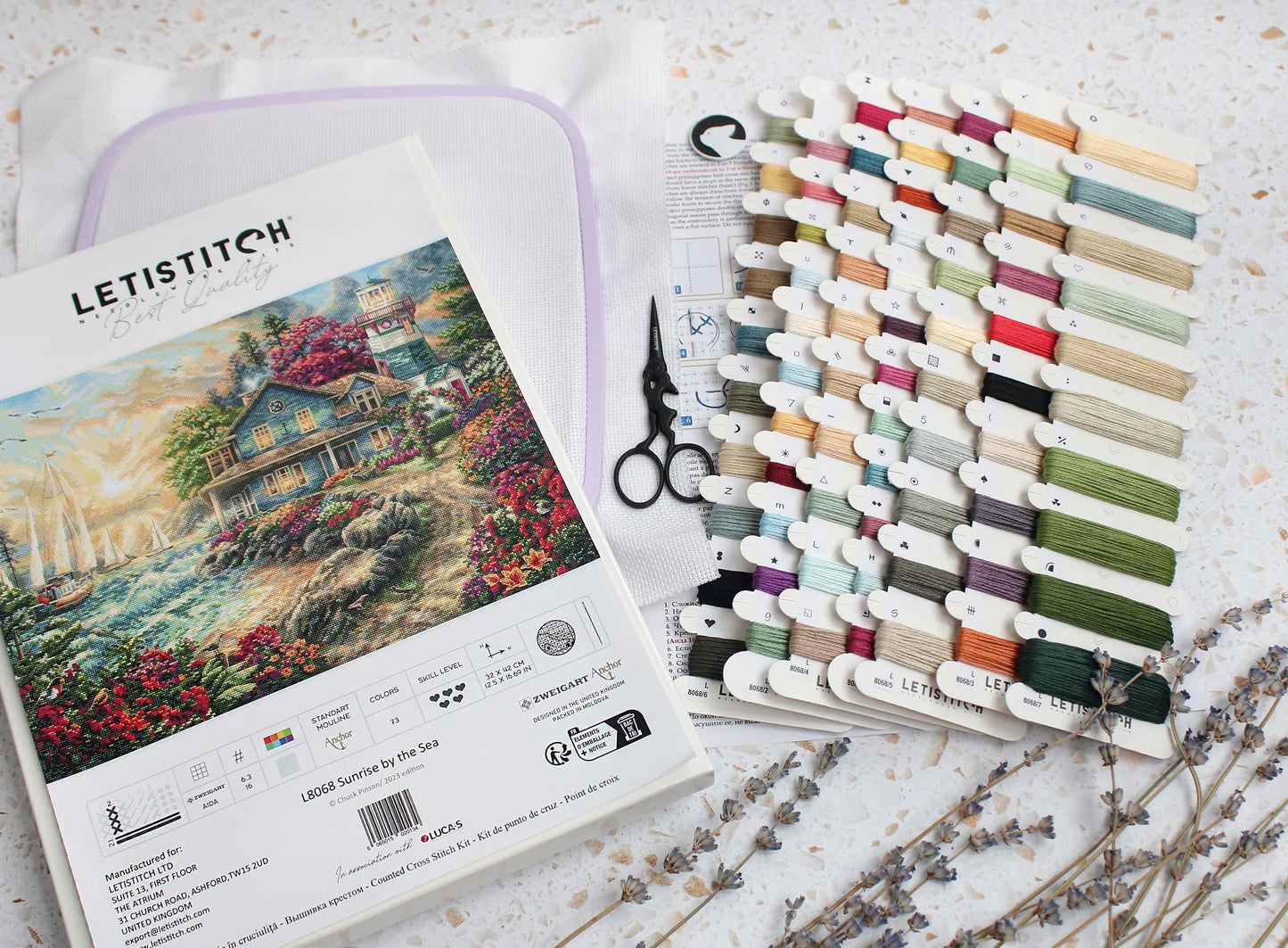 L8068 Kit punto croce Letistitch –  Alba in riva al mare