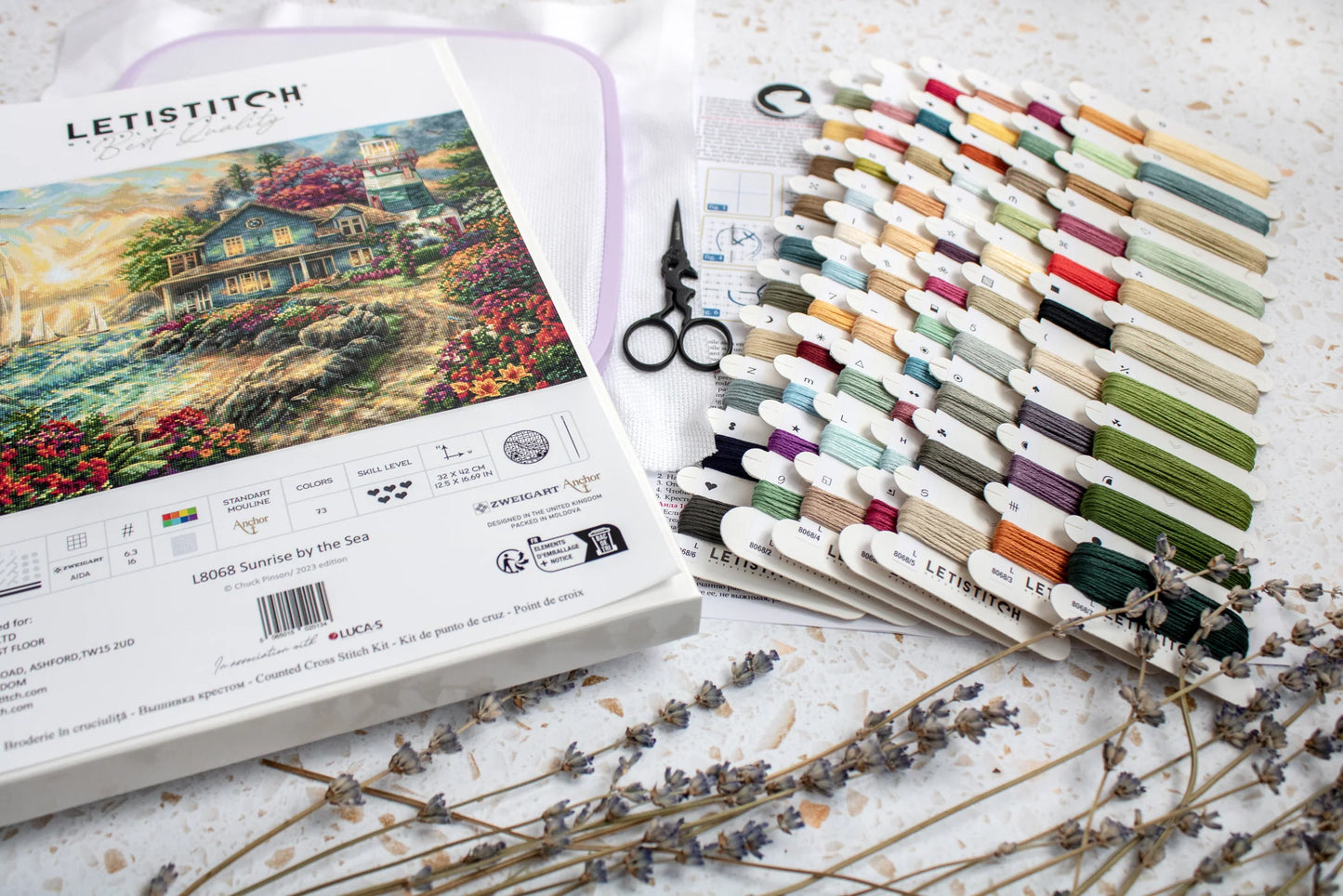 L8068 Kit punto croce Letistitch –  Alba in riva al mare
