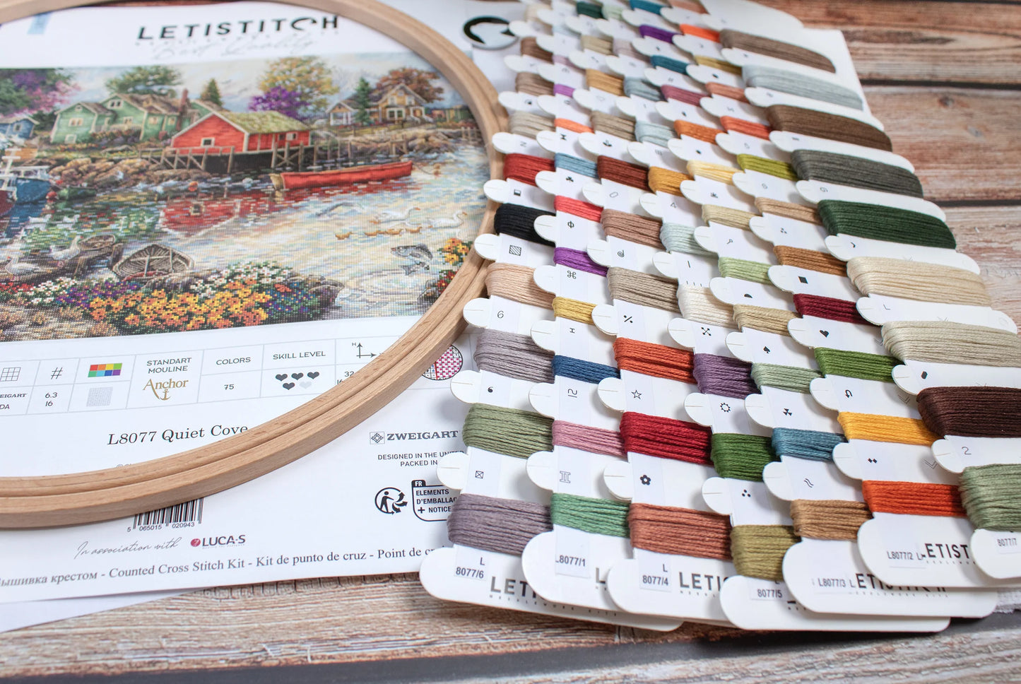 L8077 Kit punto croce Letistitch –  Baia tranquilla