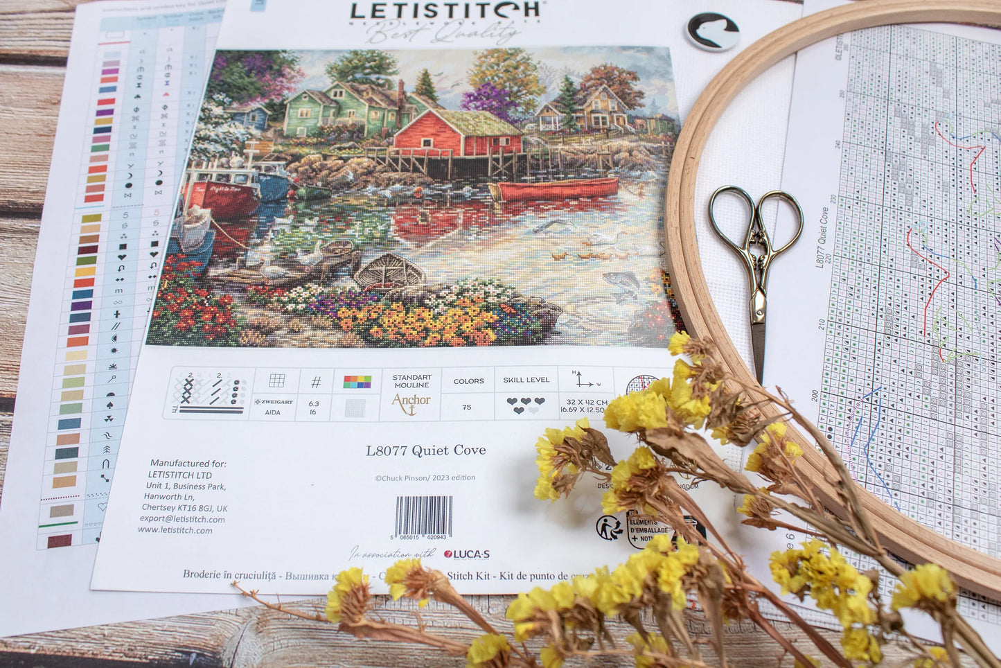 L8077 Kit punto croce Letistitch –  Baia tranquilla