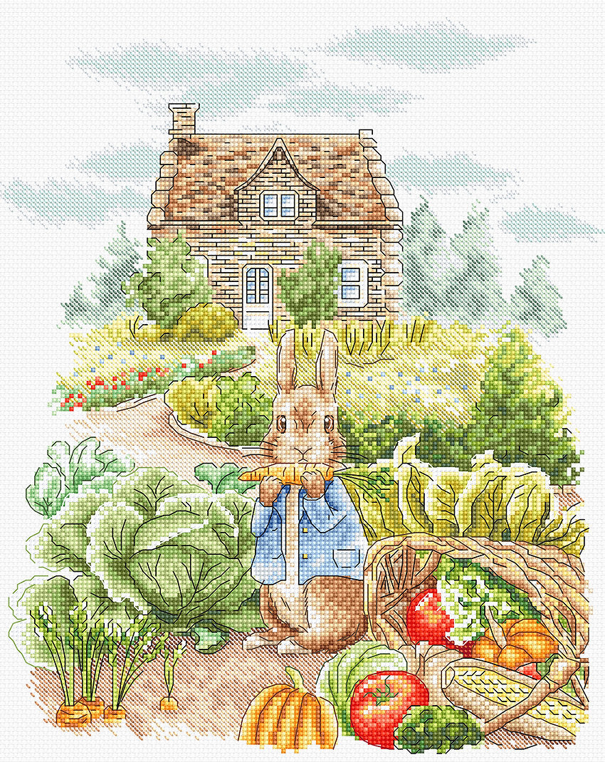 Cross Stitch Kit LetiStitch - Summer Harvest / Récolte d'été, L8088