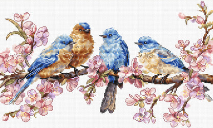 Kit de point de croix LETISTITCH - Floraison printanière, L8090