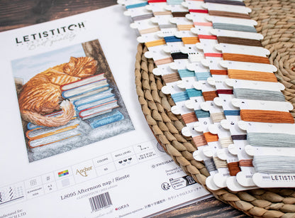 Kit de point de croix LetiStitch – Sieste, L8095
